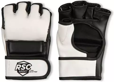 Перчатки ММА RSC PU, BF-MM-4006, Бело-черный, S
