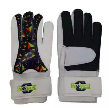 Перчатки вратарские фб NOVUS NFG-02, бел.-черн, размер S