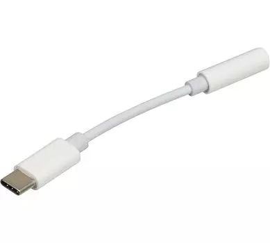 Переходник Jack 3.5 (f)-USB Type-C (m) 0.05м белый