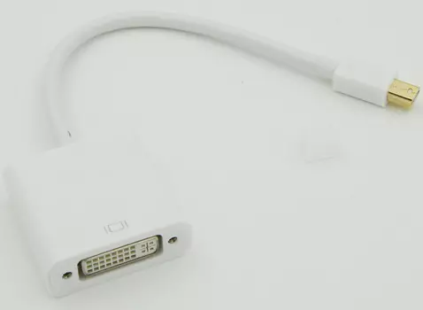 Переходник miniDisplayPort (m) DVI (f) белый