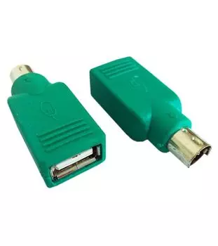 Переходник PS/2 (m) USB A(f) зеленый