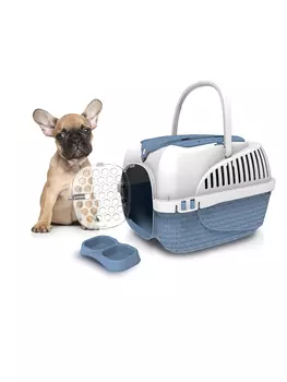 Переноска BAMA PET KENNEL TOUR MAXI 59х38х37h см до 12 кг, синяя