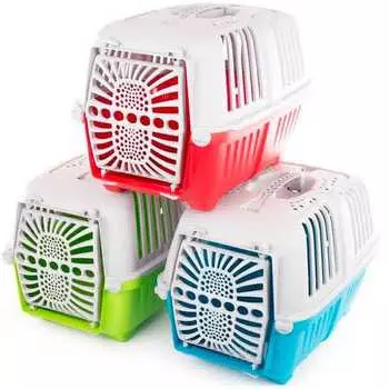 Переноска для животных MPS "PRATICO" с пластиковой дверцей 48*31.5*33h см