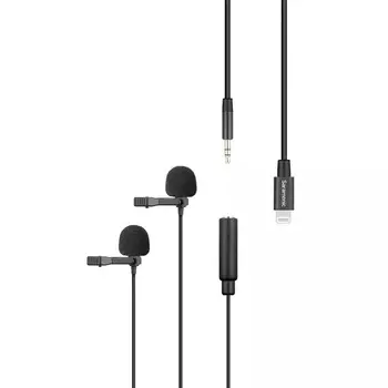 Петличный микрофон Saramonic LavMicro U2 с кабелем 6м для камер, видеокамер, смартфонов, рекордеров