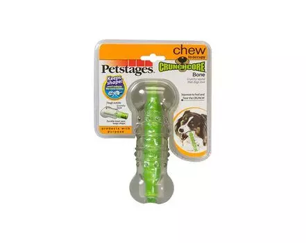 Petstages игрушка для собак Хрустящая косточка резиновая 15 см большая