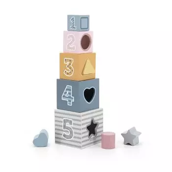 Пирамидка-кубики в коробке VIGA 44016