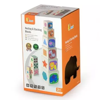 Пирамидка-кубики в коробке VIGA VG50392