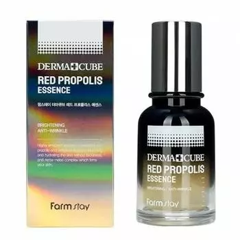 Питательная эссенция с прополисом и гибискусом, 70мл, FarmStay FarmStay DERMA CUBE Red Propolis Essence, 70ml