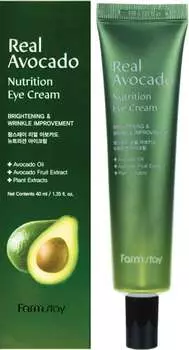 Питательный крем для области вокруг глаз FarmStay с экстрактом авокадо, 40мл
