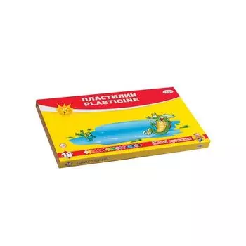 Пластилин классический ГАММА Юный художник, 18 цветов, 252 г, со стеком, картонная упаковка, 280047, (6 шт.)