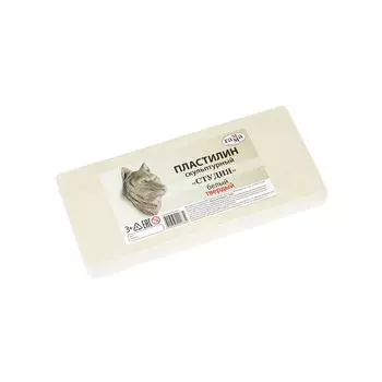 Пластилин скульптурный ГАММА Студия, белый, 1 кг, твердый, 2.80.Е100.003.1