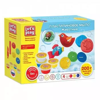 Пластилиновое мыло "Животные" 19см 36476