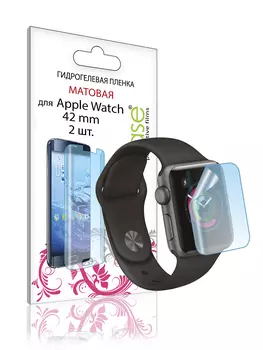 Пленка гидрогелевая LuxCase для APPLE Watch 42mm 0.14mm Front 2шт Matte 86345