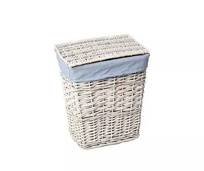 Плетеная корзина для белья с крышкой WasserKRAFT Lippe WB-450-S 9062255