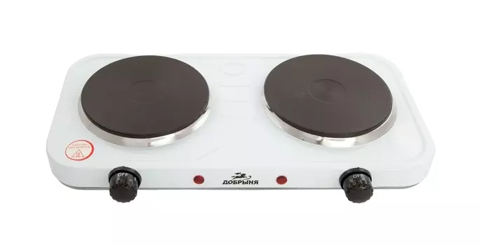 Плитка электрическая Добрыня DO-2204 белый