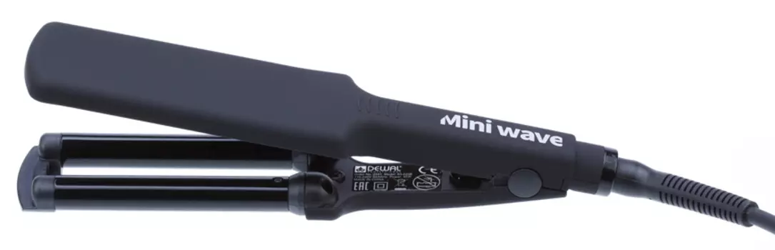 Плойка тройная для волос Dewal MiniWave, керамико-турмалиновое покрытие, 45Вт, 10/10/10мм