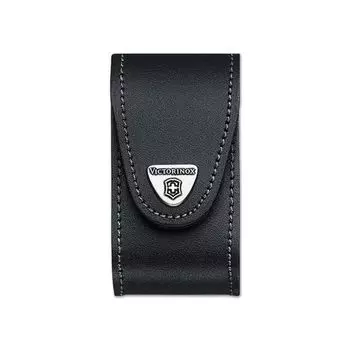 Подарочный чехол для ножей VICTORINOX «Champ», кожа, черный, на липучке, толщина 5-8 уровней, блистер, 4.0521.31