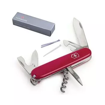 Подарочный нож VICTORINOX Spartan, 91 мм, складной, красный, 12 функций, 1.3603