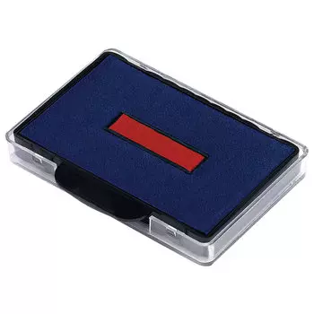 Подушка сменная (56х33 мм) ДЛЯ TRODAT 5460, 5465, сине-красная, 72809