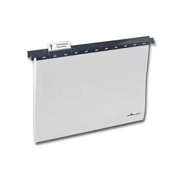 Подвесные папки А4 (350х243 мм), до 80 листов, КОМПЛЕКТ 25 шт., пластик, серые, DURABLE (Германия), 2563-10