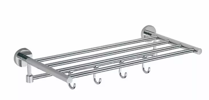 Полка для полотенец 50 см(5 крючков) Savol 87 (S-508745)