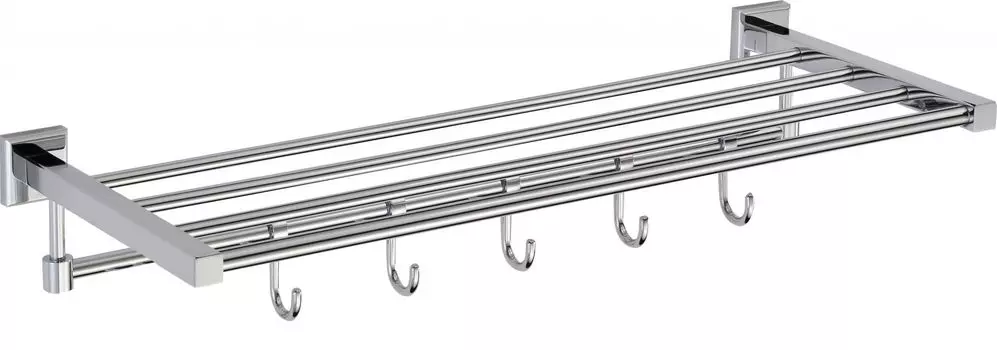 Полка для полотенец 60 см 6 крючков Savol 95 (S-609544)