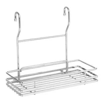 Полка одноуровневая малая NADOBA BOZENA 27,8х16х24 см, хромированная сталь