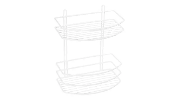 Полка овальная двойная Fixsen белая (FX-720W-2)