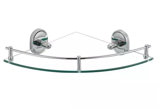 Полка угловая одинарная (стеклянная) Savol 70 (S-007073)