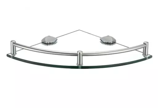 Полка угловая одинарная (стеклянная) Savol (S-003011)