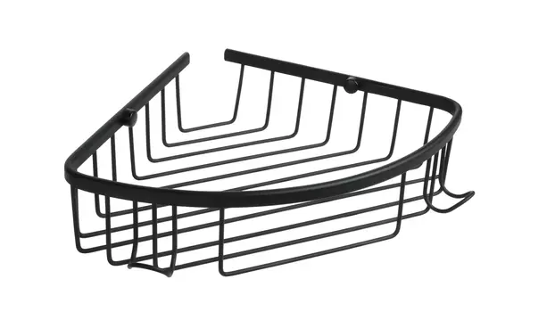 Полка угловая одноэтажная Fixsen Hotel черная (FX-31051-1A)