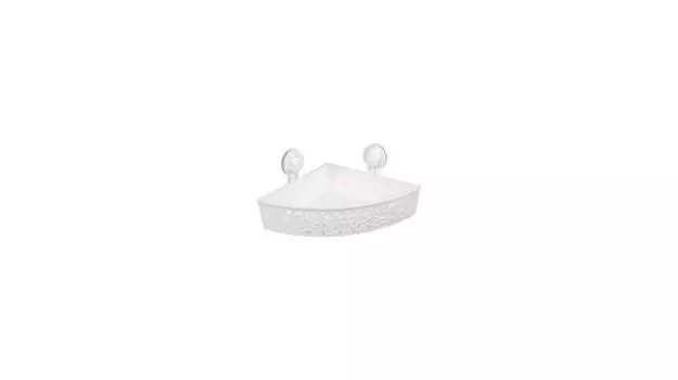 Полочка угловая одноэтажная Grampus Blonde, GR-7086, белая