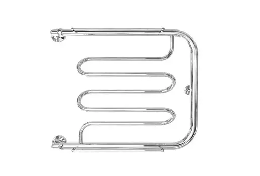 Полотенцесушитель Двин Dw 50/50 1"-1/2" С полкой Водяной К0, Полированный (4627085930860)