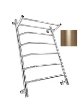 Полотенцесушитель Двин FTE 50/40 Водяной полн.высота 60 см. / 1"-?" К2 выход 1" слева Состаренная бронза (4627169560730)