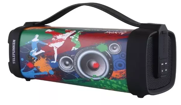 Портативная акустика Telefunken TF-PS1241B Music Holiday черный