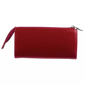 Портмоне женское BEFLER Ящерица, 190х105 мм, натуральная кожа, молния, тиснение, красное, PJ.159.-3