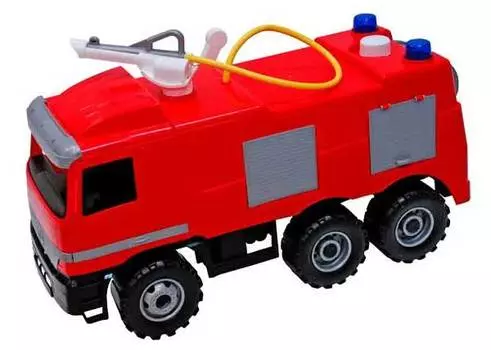 Пожарная машина Lena "Mercedes" 65 см в подар. упаковке (каталка)