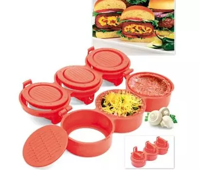 Пресс для формирования котлет Bradex от Шефа 3в1 TK 0227