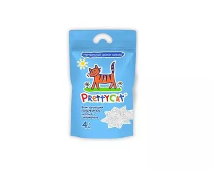 PrettyCat наполнитель глиняный впитывающий с део-кристаллами "Aroma Fruit" 2 кг (4 литра)