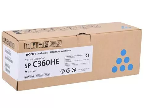 Принт-картридж тип SP C360HE (6K) голубой Ricoh SP C360DNw/SP C360SNw/SP C360SFNw/SP C361SFNw