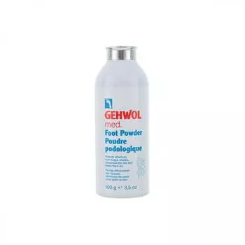 Пудра для ног Gehwol med Foot Powder, 100 гр, от проблемы влажных ног, грибка и неприятного запаха