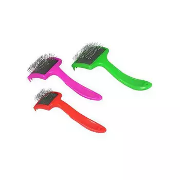 Пуходерка Зооник пластмассовая средняя с граблями 07233