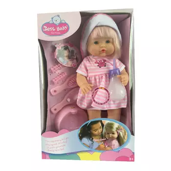 Пупс с аксессуарами на батарейках в коробке LD9502D