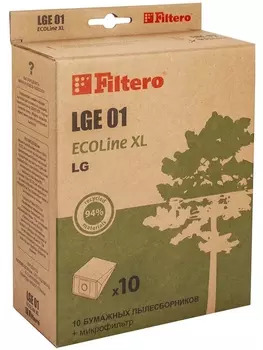 Пылесборники Filtero LGE 01 ECOLine XL (10пылесбор.+фильтр)