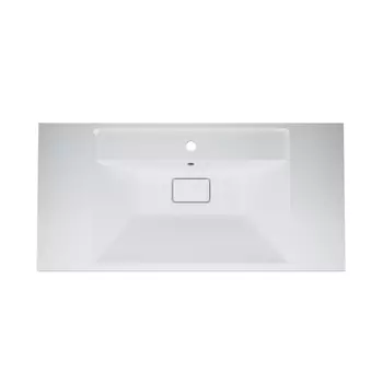 Раковина мебельная 100 см AM.PM INSPIRE V2.0 M50AWPX1001WG , искусственный мрамор, со сливом-переливом