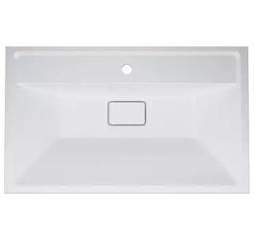 Раковина мебельная 80 см AM.PM INSPIRE V2.0 M50AWPX0801WG, искусственный мрамор, со сливом-переливом
