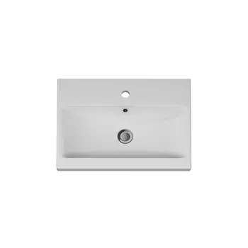 Раковина мебельная, керамическая, 60 см AM.PM GEM M90WCC0602WG GEM встроенная, цвет: белый, глянец