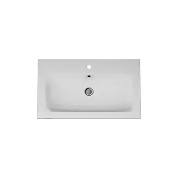 Раковина мебельная, керамическая, 80 см AM.PM SPIRIT 2.0 M70AWCC0802WG встроенная, цвет: белый, глянец