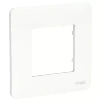 Рамка 1-м UNICA STUDIO бел. SchE NU200218