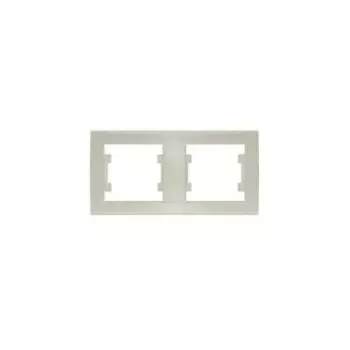 Рамка 2-м Бриллиант горизонт. сл. кость UNIVersal 7948684